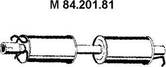 Eberspächer 84.201.81 - Middle Silencer motal.fi