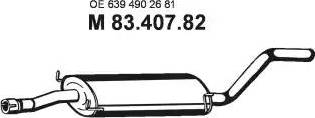 Eberspächer 83.407.82 - Middle Silencer motal.fi