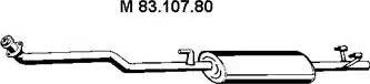 Eberspächer 83.107.80 - Middle Silencer motal.fi