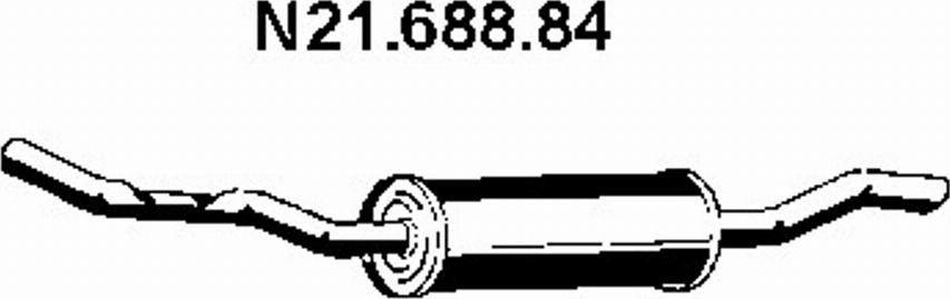 Eberspächer 21.688.84 - End Silencer motal.fi