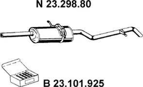 Eberspächer 23.298.80 - End Silencer motal.fi