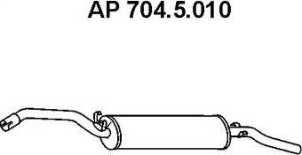 Eberspächer 704.5.010 - End Silencer motal.fi