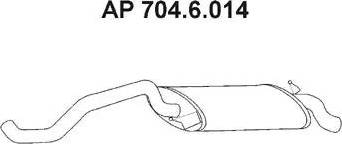 Eberspächer 704.6.014 - End Silencer motal.fi