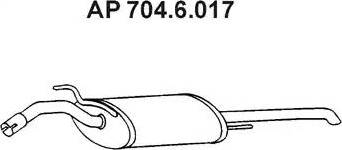 Eberspächer 704.6.017 - End Silencer motal.fi