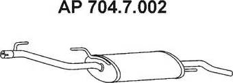 Eberspächer 704.7.002 - End Silencer motal.fi