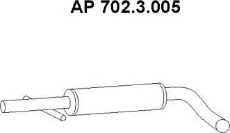 Eberspächer 702.3.005 - Front Silencer motal.fi