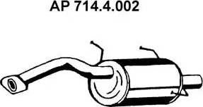 Eberspächer 714.4.002 - End Silencer motal.fi