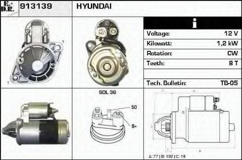 EDR 913139 - Starter motal.fi