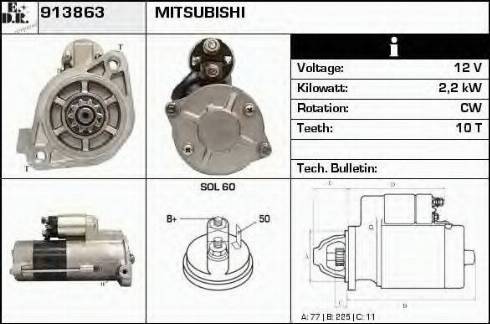 EDR 913863 - Starter motal.fi