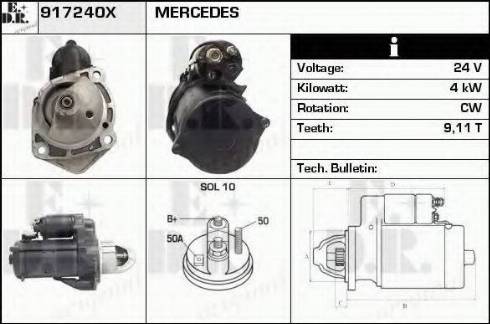 EDR 917240X - Starter motal.fi