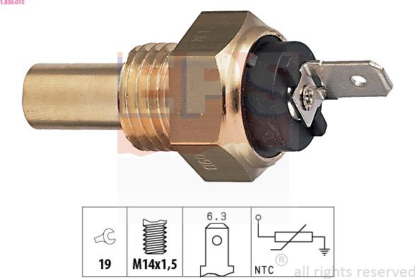 EPS 1.830.015 - Sensor, coolant temperature motal.fi