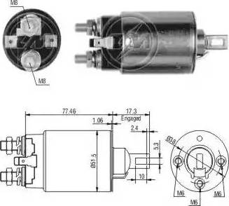 ERA 227658 - Solenoid Switch, starter motal.fi