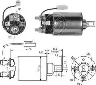 ERA 227663 - Solenoid Switch, starter motal.fi