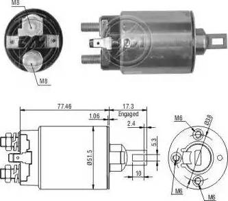 ERA 227095 - Solenoid Switch, starter motal.fi