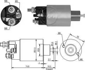 ERA 227217 - Solenoid Switch, starter motal.fi