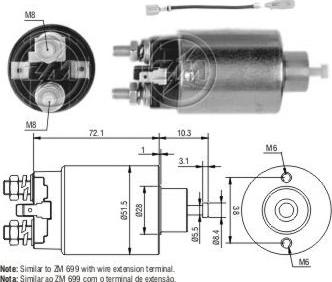 ERA ZM1699 - Solenoid Switch, starter motal.fi