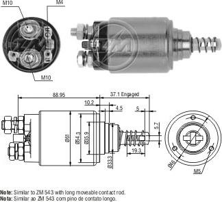 ERA ZM1731 - Solenoid Switch, starter motal.fi