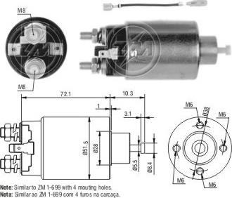 ERA ZM2699 - Solenoid Switch, starter motal.fi