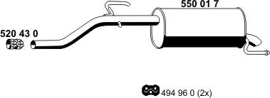 ERNST 550017 - End Silencer motal.fi