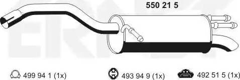 ERNST 550215 - End Silencer motal.fi