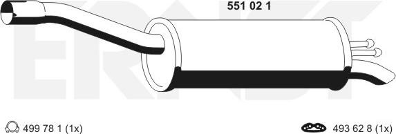 ERNST 551021 - End Silencer motal.fi