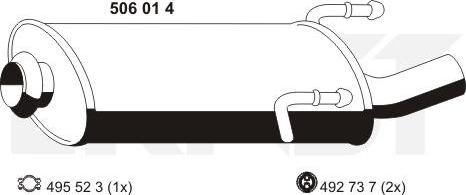 ERNST 506014 - End Silencer motal.fi