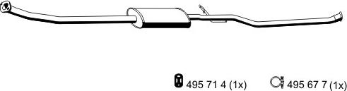 ERNST 500296 - Middle Silencer motal.fi