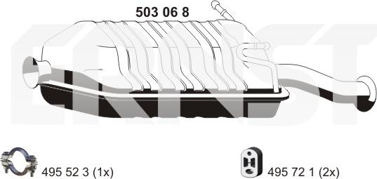 ERNST 503068 - End Silencer motal.fi