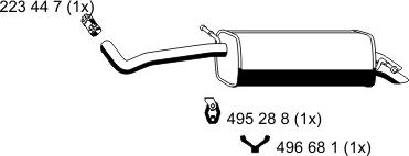 ERNST 645102 - End Silencer motal.fi