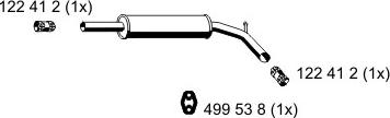 ERNST 640008 - Middle Silencer motal.fi