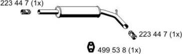 ERNST 640022 - Middle Silencer motal.fi