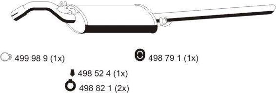 ERNST 640077 - End Silencer motal.fi