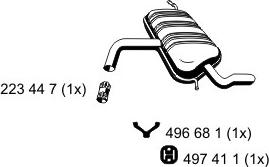 ERNST 642040 - End Silencer motal.fi