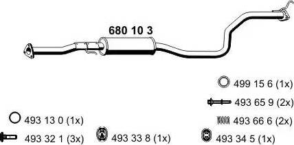 ERNST 680103 - Middle Silencer motal.fi