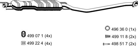 ERNST 043052 - Middle Silencer motal.fi