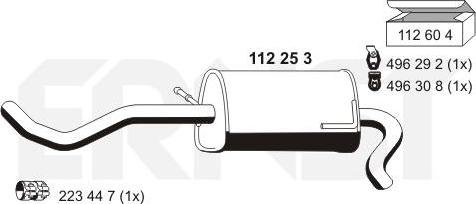 ERNST 112253 - End Silencer motal.fi