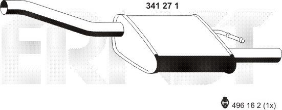 ERNST 341271 - End Silencer motal.fi