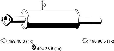 ERNST 348027 - Middle Silencer motal.fi