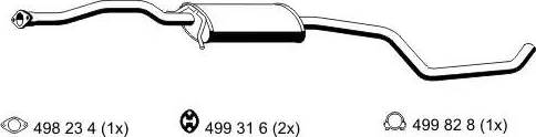 ERNST 342186 - Middle Silencer motal.fi