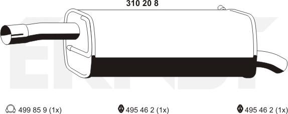 ERNST 310208 - End Silencer motal.fi