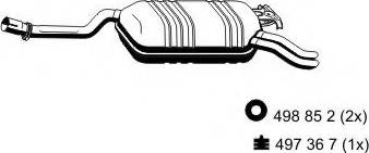 ERNST 374262 - End Silencer motal.fi