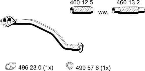 ERNST 243469 - Exhaust Pipe motal.fi