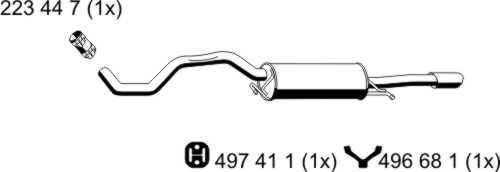 ERNST 243032 - End Silencer motal.fi