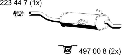 ERNST 250009 - End Silencer motal.fi