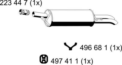 ERNST 204231 - End Silencer motal.fi