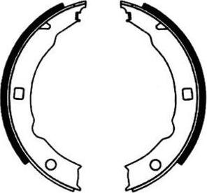 E.T.F. 09-0576 - Brake Shoe Set, parking brake motal.fi