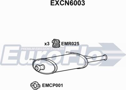 EuroFlo EXCN6003 - End Silencer motal.fi