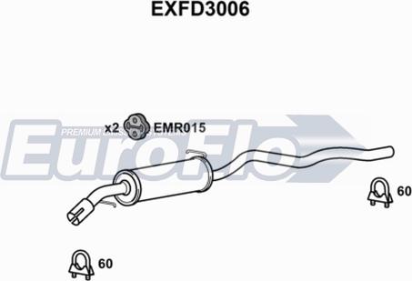 EuroFlo EXFD3006 - Middle Silencer motal.fi