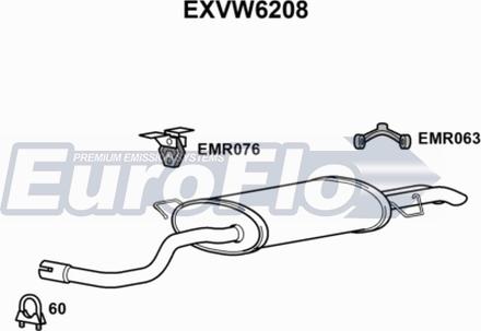 EuroFlo EXVW6208 - End Silencer motal.fi