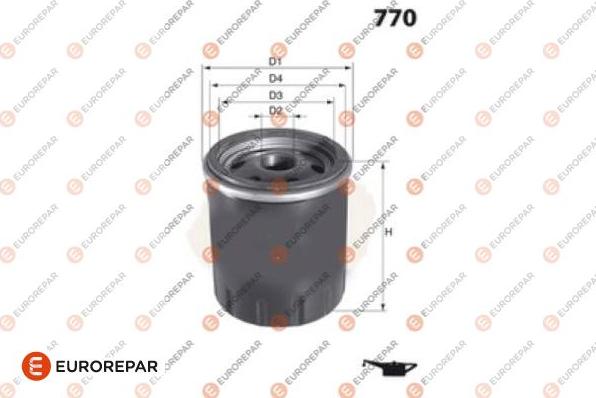 EUROREPAR 1690952080 - Oil Filter motal.fi